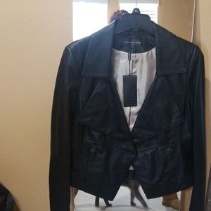 Black leather jacket XL Andrew Marc $100